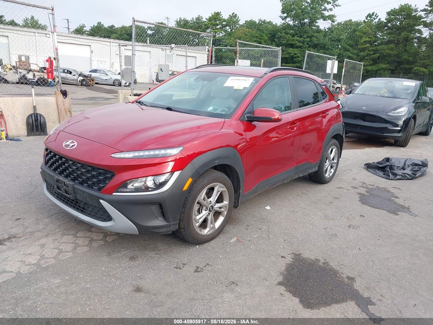 2023 Hyundai Kona Sel, Rear, IAAI, VIN KM8K3CAB4PU059116 — photo 2