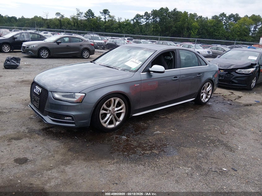 2014 Audi S4, Пресная вода, IAAI, VIN WAUBGAFL6EA035913 — фото 2
