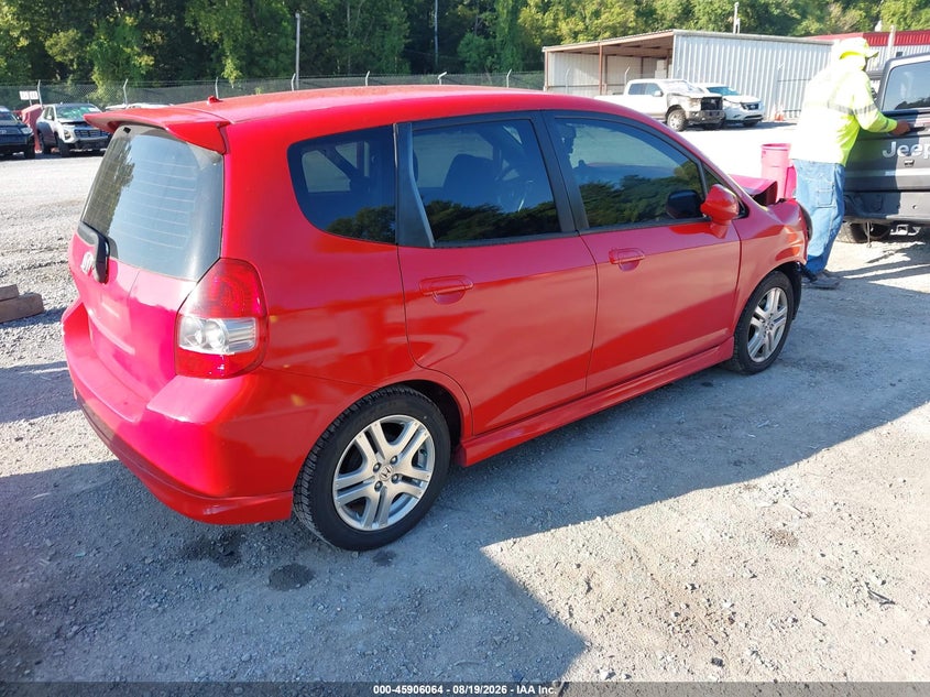 HONDA FIT 2007 VIN JHMGD37697S046986