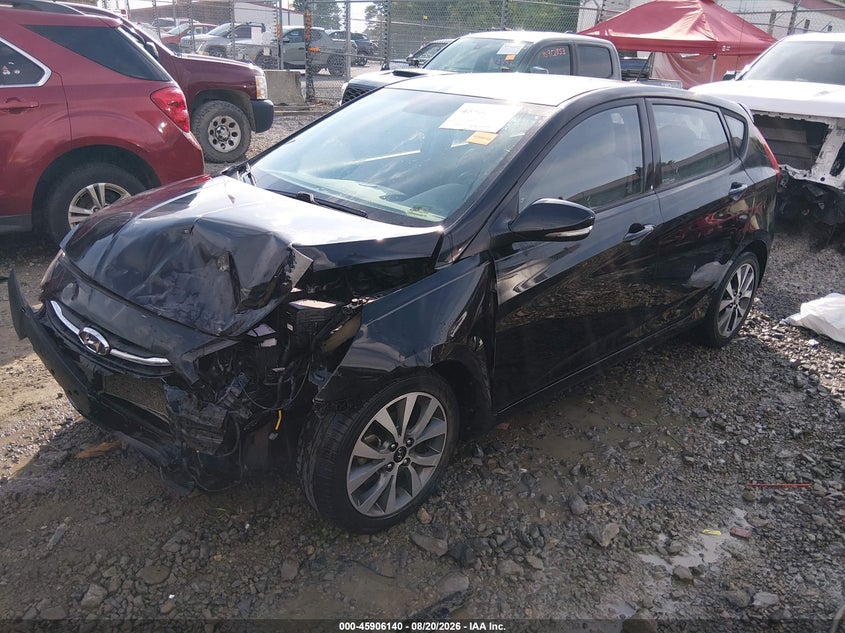 2016 Hyundai Accent, Front End, IAAI, VIN KMHCU5AE7GU237009 — photo 2