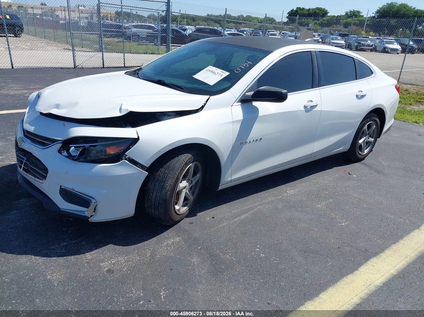 2017 Chevrolet Malibu, Front End, IAAI, VIN 1G1ZB5ST7HF280734 — photo 2