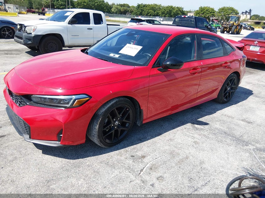 2025 Honda Civic, Rear, IAAI, VIN 2HGFE2F5XSH554172 — photo 2