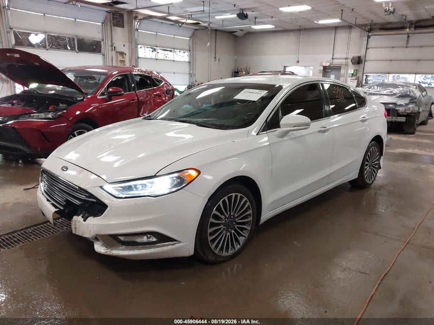 2017 Ford Fusion, Удар спереди, IAAI, VIN 3FA6P0T99HR297819 — фото 2