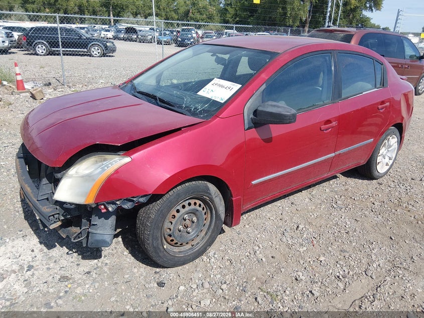 2012 Nissan Sentra, Front & Rear, IAAI, VIN 3N1AB6AP5CL674829 — photo 2