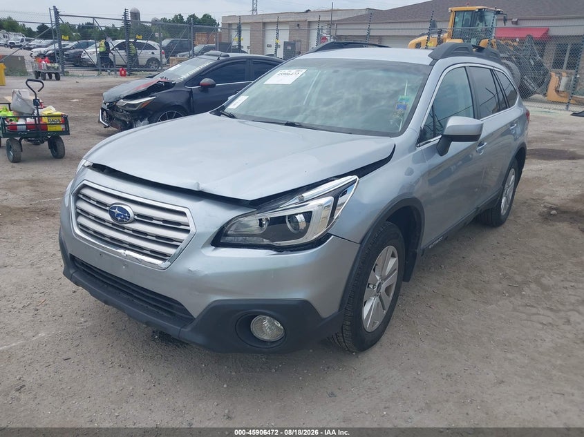 2017 Subaru Outback, Front End, IAAI, VIN 4S4BSACC8H3396182 — photo 2