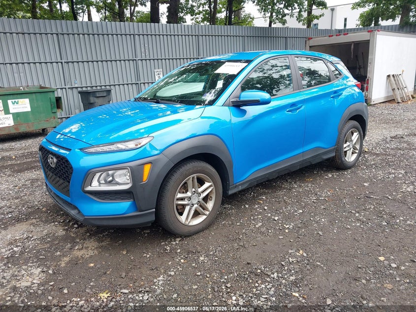 Vin: km8k12aa2ku242935, lot: 46405605, hyundai kona se 20192