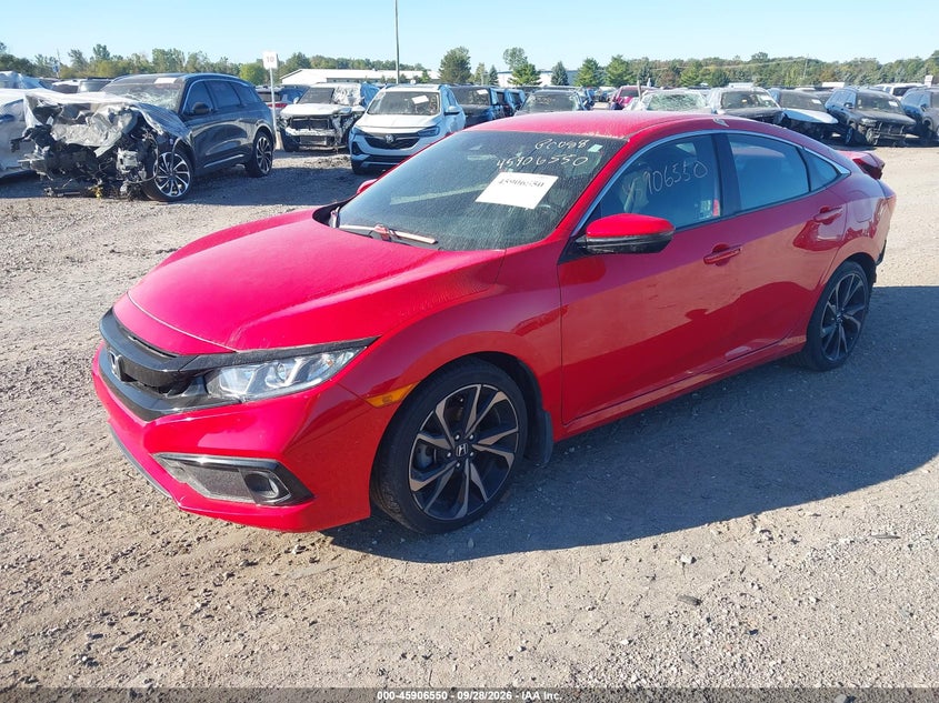HONDA CIVIC 2020 VIN 2HGFC2F81LH535740