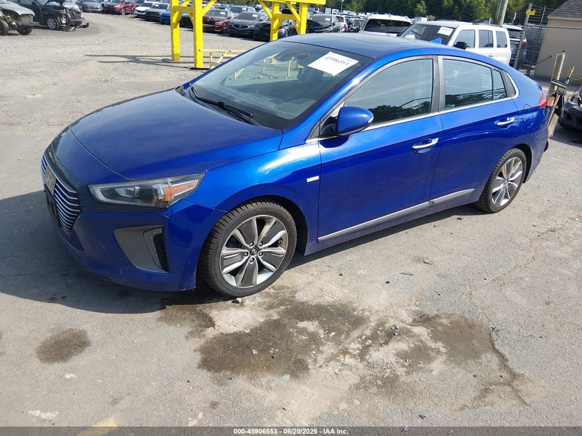 2019 Hyundai Ioniq Hybrid Limited, Затоплення, IAAI, VIN KMHC05LC1KU130389 — фото 2