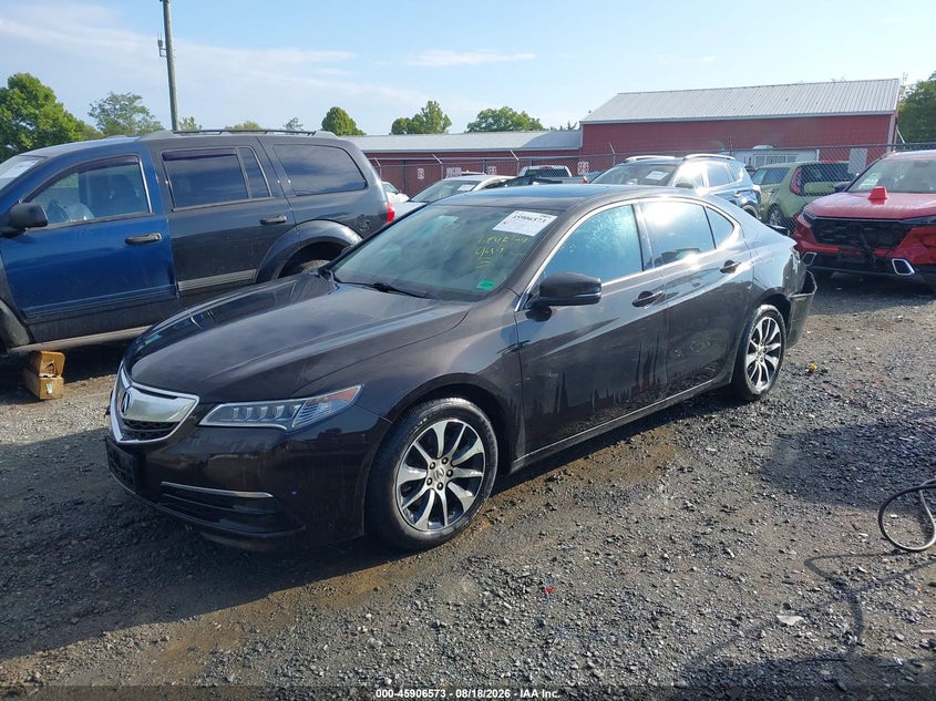 2015 Acura TLX, Rear, IAAI, VIN 19UUB1F32FA001433 — photo 2