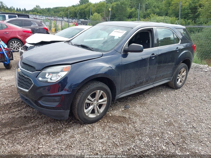 2017 Chevrolet Equinox, Ходова, IAAI, VIN 2GNALBEK0H1555006 — фото 2