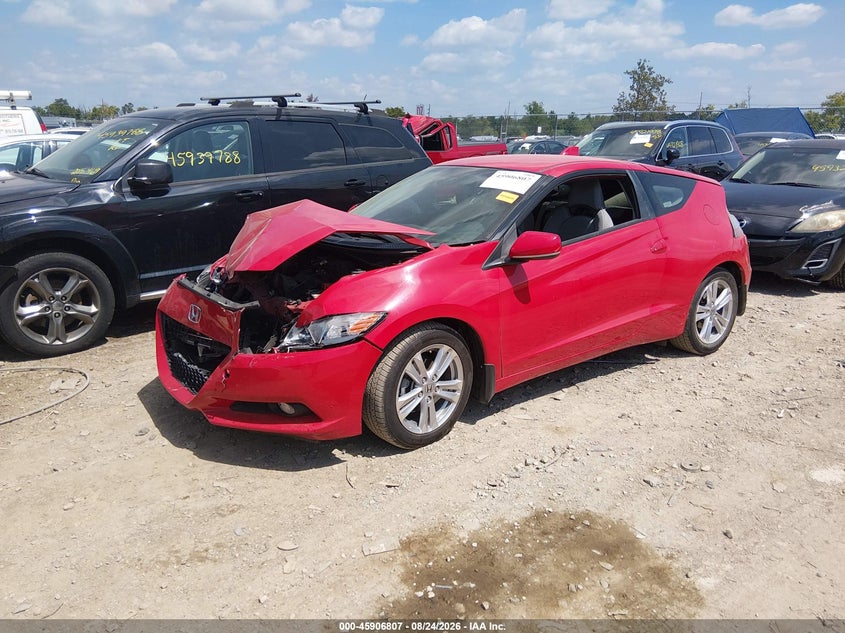 Vin: jhmzf1d65bs012936, lot: 46405876, honda cr-z ex 20112