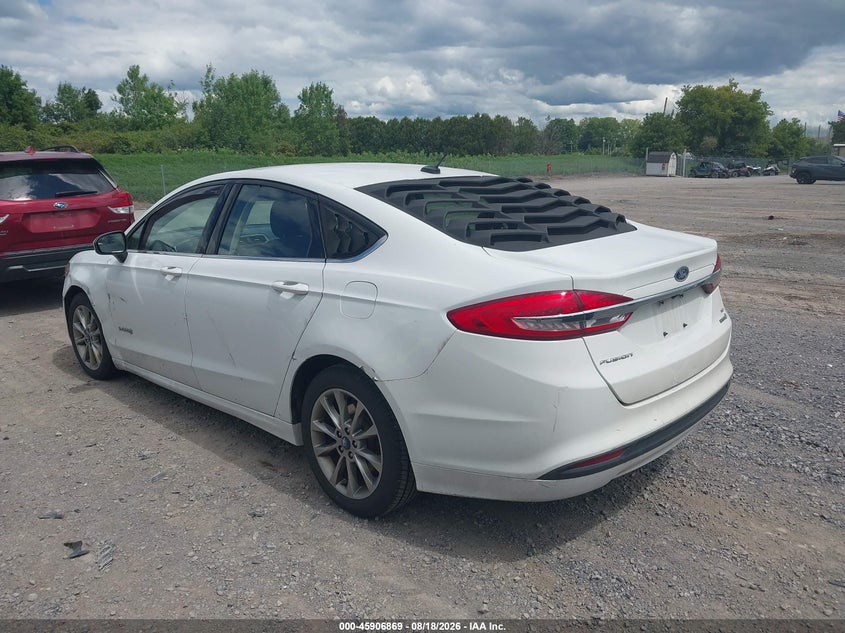 Vin: 3fa6p0lu1hr385400, lot: 46405937, ford fusion hybrid se 20173