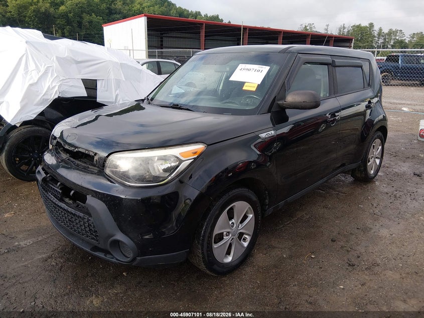 2016 Kia Soul, Front End, IAAI, VIN KNDJN2A27G7344752 — photo 2