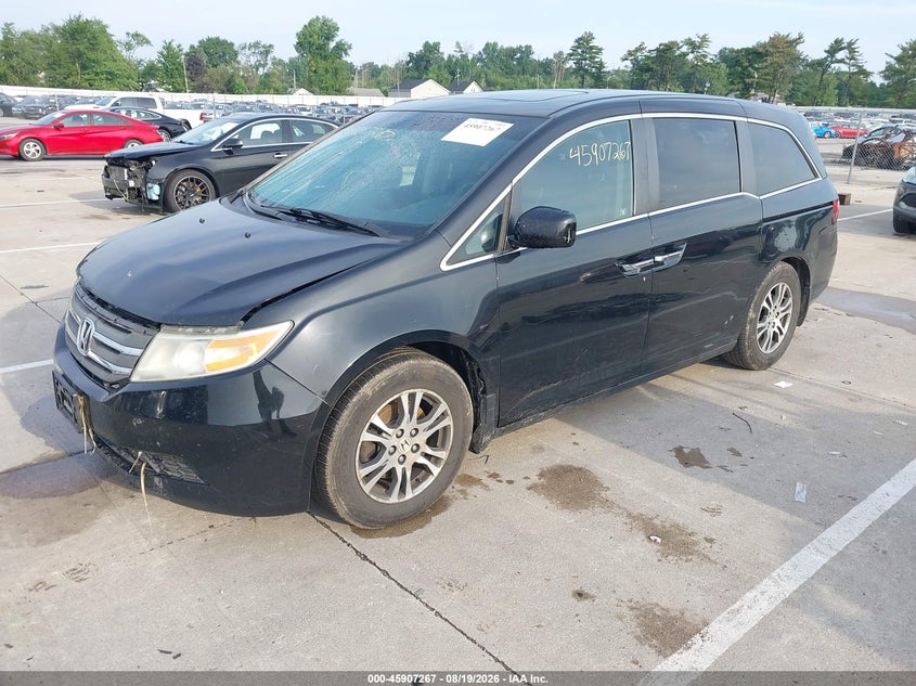 Vin: 5fnrl5h62bb058331, lot: 46406335, honda odyssey ex-l 20112