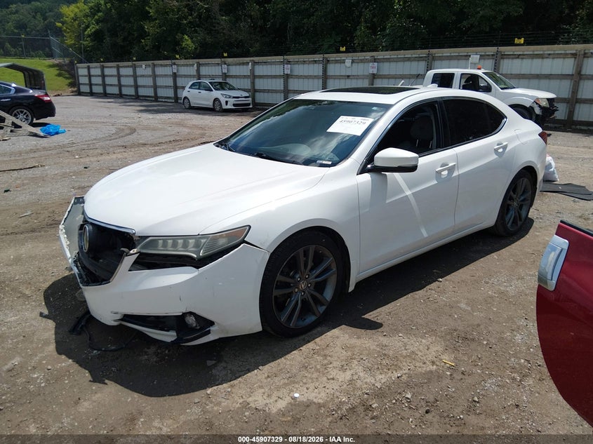 2016 Acura TLX, Удар спереди, IAAI, VIN 19UUB1F57GA007246 — фото 2