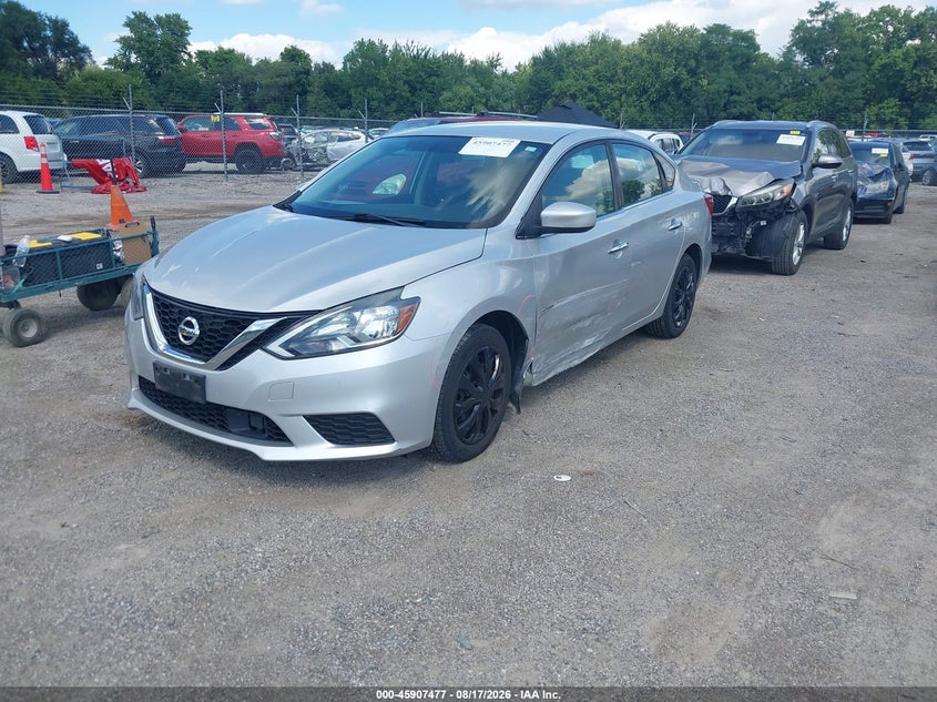 2019 Nissan Sentra, Левый бок, IAAI, VIN 3N1AB7AP1KY248983 — фото 2