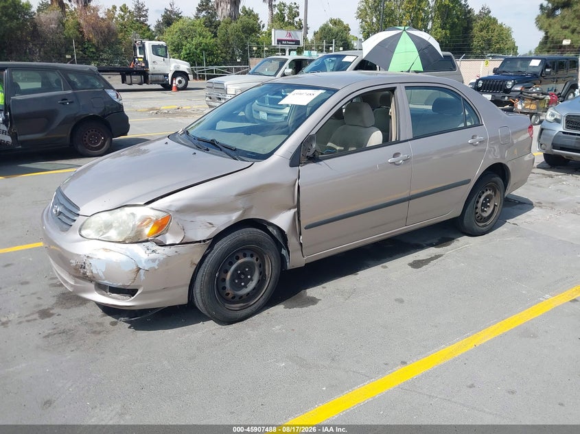 2003 TOYOTA COROLLA SEDAN 1.8L I-4 DOHC, VVT, 130HP