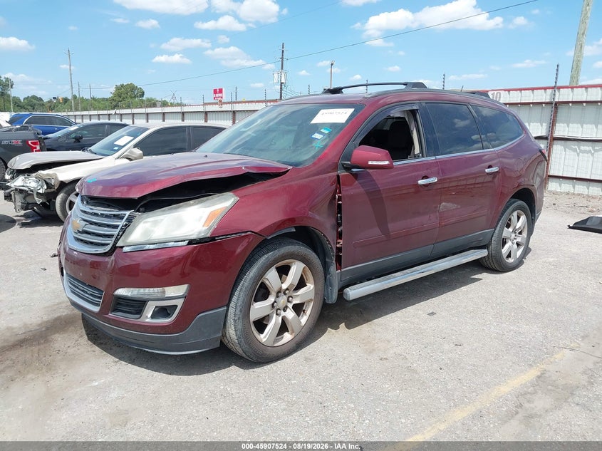 2017 Chevrolet Traverse, Удар спереди, IAAI, VIN 1GNKRGKD9HJ346505 — фото 2