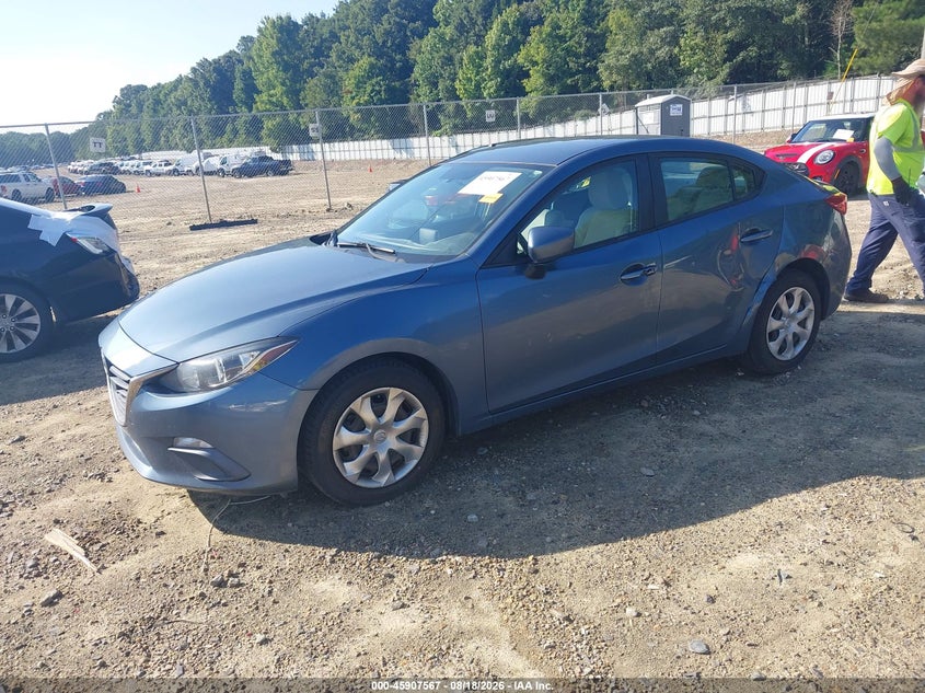 Vin: 3mzbm1t78gm248870, lot: 46406635, mazda mazda3 i sport 20162