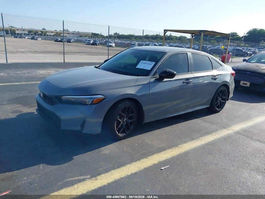 2026 Honda Civic, Right Side, IAAI, VIN 2HGFE2F54TH538440 — photo 2