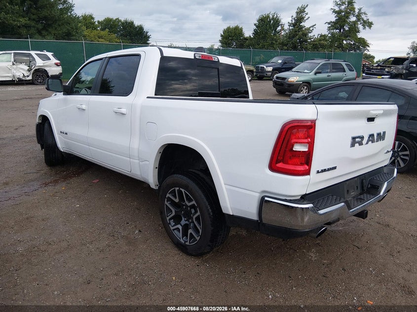 Vin: 1c6srfjp2sn704338, lot: 46406736, ram 1500 laramie  4x4 5'7 box 20253