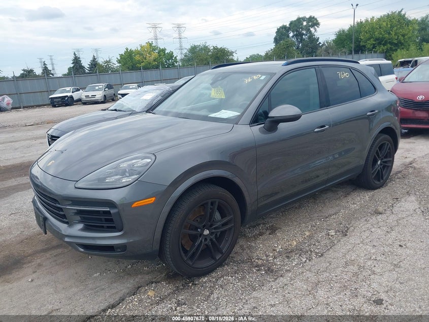 2019 Porsche Cayenne, Right Rear, IAAI, VIN WP1AB2AY9KDA62571 — photo 2