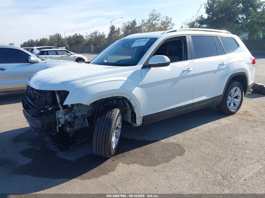 2018 Volkswagen Atlas 3.6L V6 Se, Удар спереди, IAAI, VIN 1V2CR2CA4JC564395 — фото 2