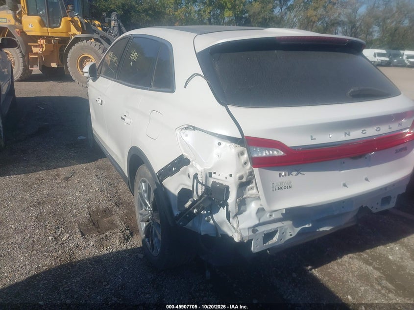 Vin: 2lmpj8lp9gbl47564, lot: 46406772, lincoln mkx reserve 20163
