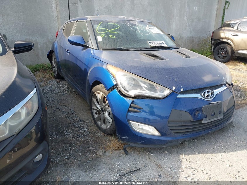 Vin: kmhtc6ad5hu321492, lot: 46406861, hyundai veloster 20171