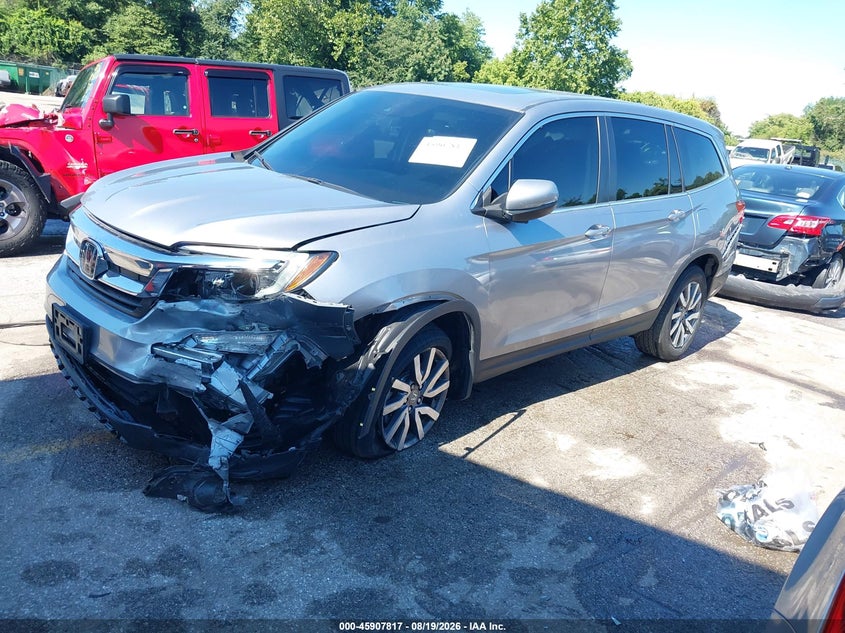 2022 Honda Pilot, Front End, IAAI, VIN 5FNYF6H56NB083821 — photo 2