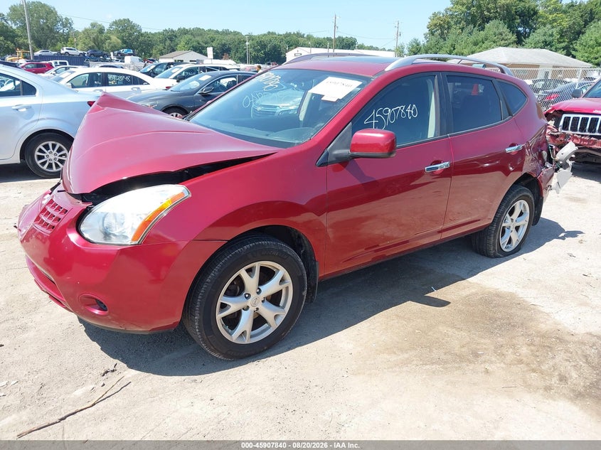 2010 Nissan Rogue, Перед і зад, IAAI, VIN JN8AS5MT7AW020765 — фото 2