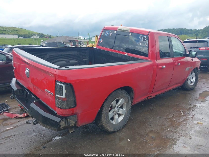 Vin: 1c6rr7gt8hs677567, lot: 46406980, ram 1500 slt  4x4 6'4 box 20174