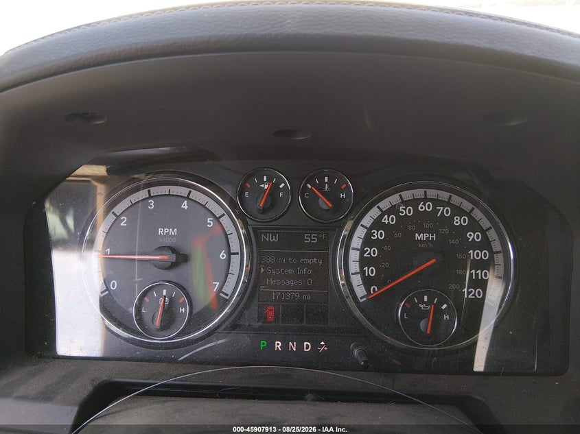 DODGE RAM 1500 2009 VIN 1D3HB13T99S754063