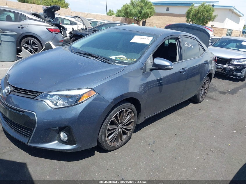 2015 Toyota Corolla, Удар сзади, IAAI, VIN 2T1BURHE7FC401853 — фото 2