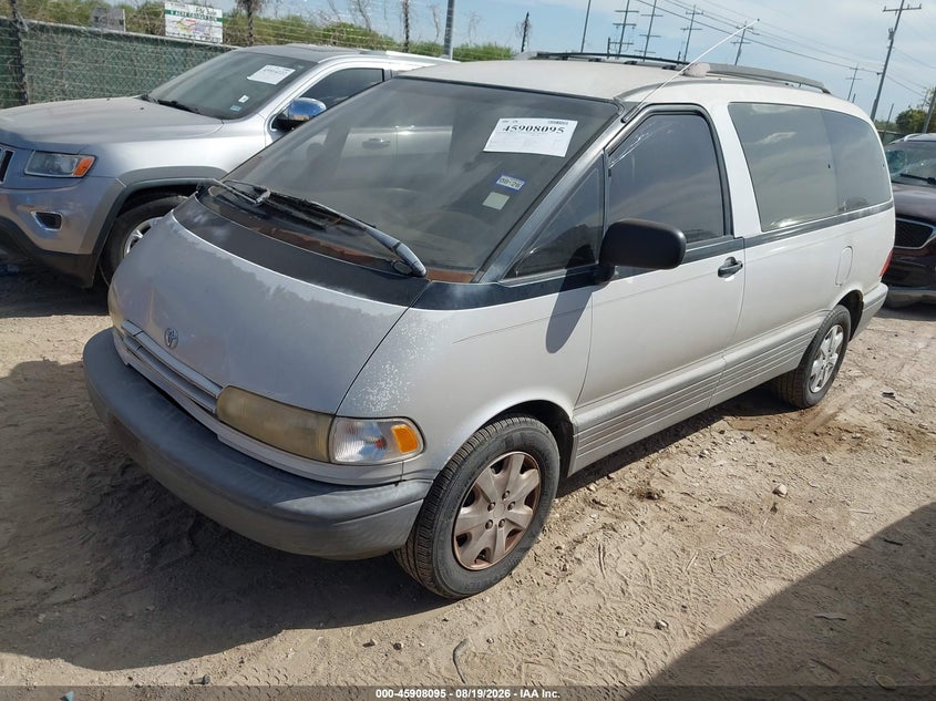 1993 Toyota Previa, Звичайний знос, IAAI, VIN JT3AC12RXP1099495 — фото 2