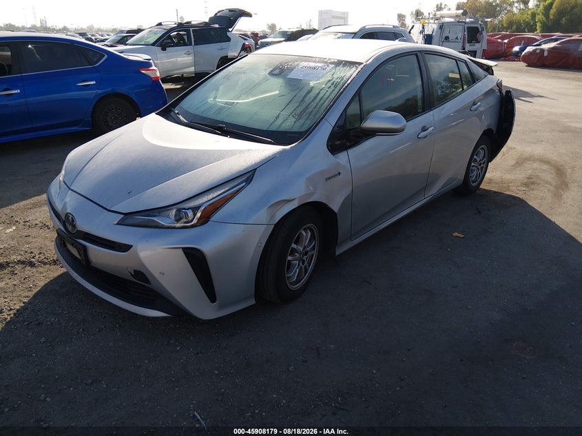 Vin: jtdkarfu1l3103516, lot: 46407247, toyota prius le 20202