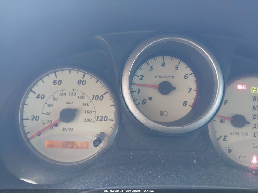 2003 TOYOTA RAV 4 SPORT UTILITY VEHICLE 2.0L I-4 DOHC, VVT, 148HP