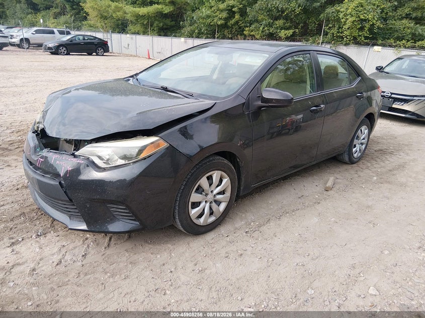 2014 Toyota Corolla, Удар спереди, IAAI, VIN 5YFBURHE4EP102478 — фото 2