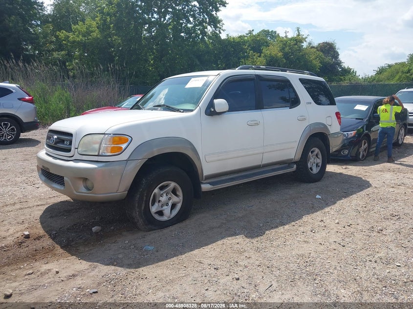 2002 Toyota Sequoia, Обычный износ, IAAI, VIN 5TDBT44A62S092581 — фото 2