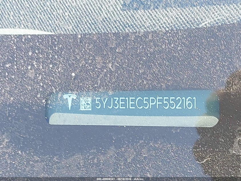 2023 TESLA MODEL 3 SEDAN ELECTRIC
