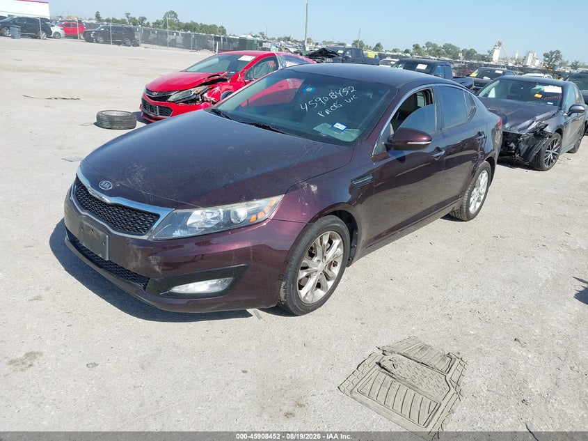 2012 Kia Optima, Левый бок, IAAI, VIN 5XXGN4A79CG053740 — фото 2