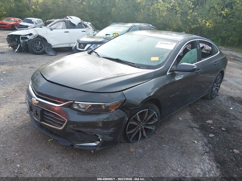2017 Chevrolet Malibu, Удар ззаду, IAAI, VIN 1G1ZE5ST3HF286621 — фото 2