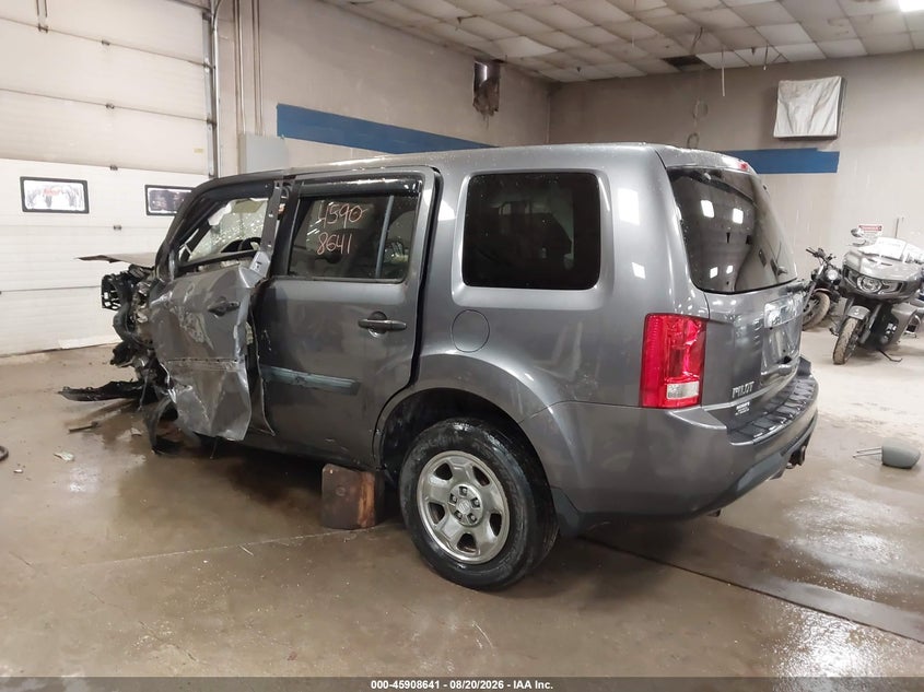 Vin: 5fnyf4h25fb022035, lot: 46407708, honda pilot lx 20153