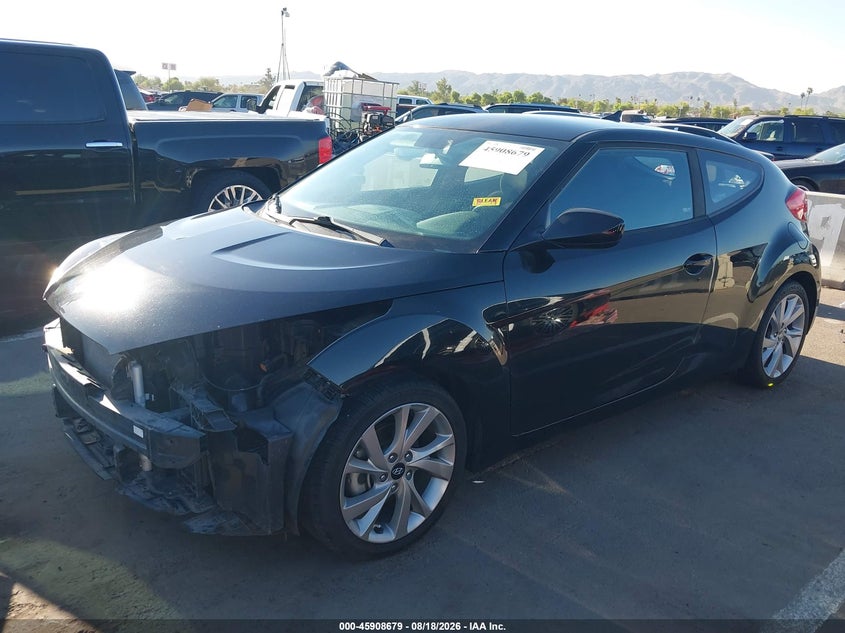 Vin: kmhtc6adxhu309192, lot: 46407746, hyundai veloster 20172