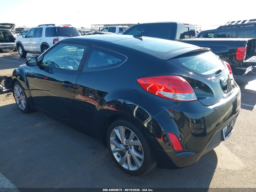 Vin: kmhtc6adxhu309192, lot: 46407746, hyundai veloster 20173