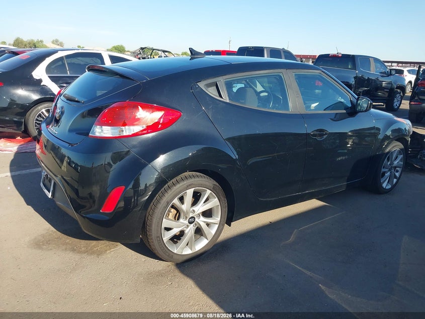 Vin: kmhtc6adxhu309192, lot: 46407746, hyundai veloster 20174