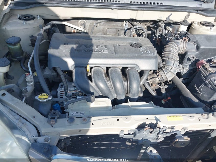 2008 TOYOTA COROLLA SEDAN 1.8L I-4 DOHC, VVT, 126HP
