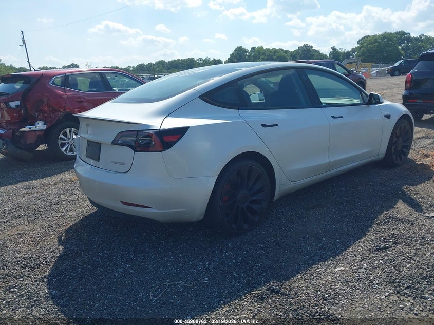 Vin: 5yj3e1ec7pf420843, lot: 46407831, tesla model 3 performance dual motor all-wheel drive 20234