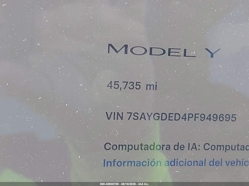 2023 TESLA MODEL Y RWD · Фото 7