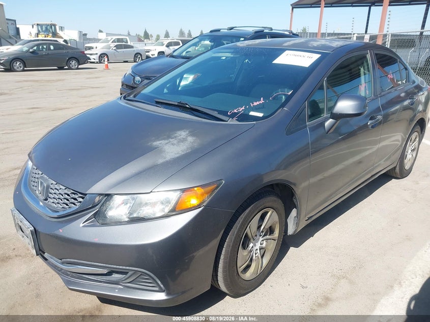 2013 Honda Civic, Right Side, IAAI, VIN 2HGFB2F52DH504491 — photo 2